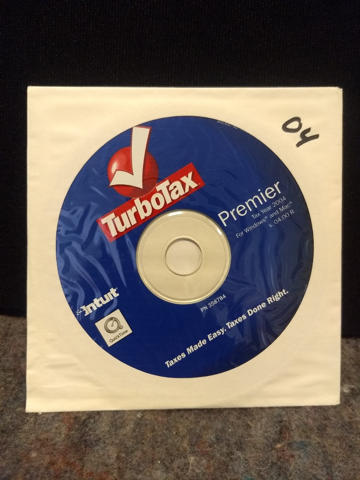 2004 TurboTax Premier Home & Business w/ State (2 CDs)
