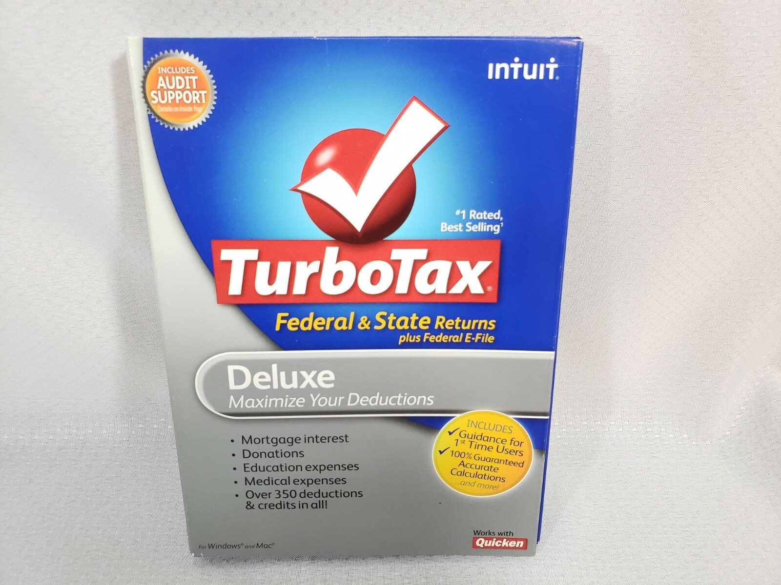 TurboTax Deluxe Federal and State For Windows & Mac CD – Tax Year 2010