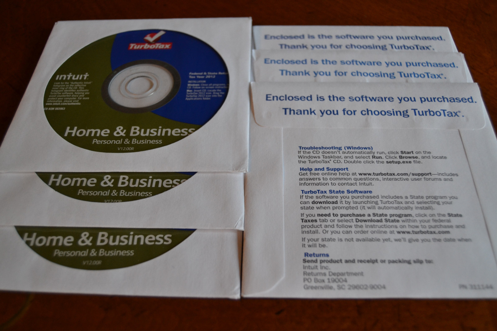 2012 TurboTax Home & Business Federal Taxes Turbo Tax New sealed CD in sleeve