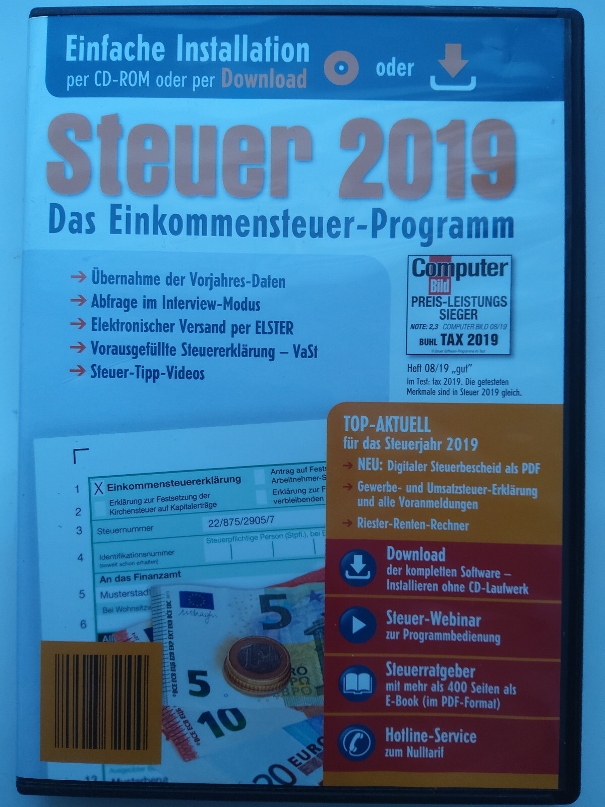 Aldi DVD Tax Software Tax Return Program by WISO with ELSTER + TOP/NEW
