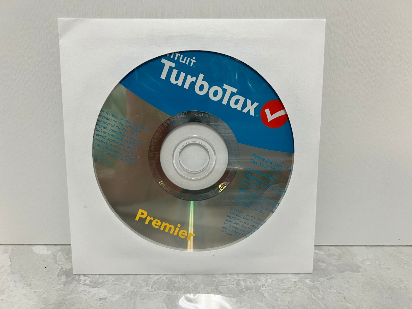 TurboTax Premier 2015, for Windows or Mac CD ONLY