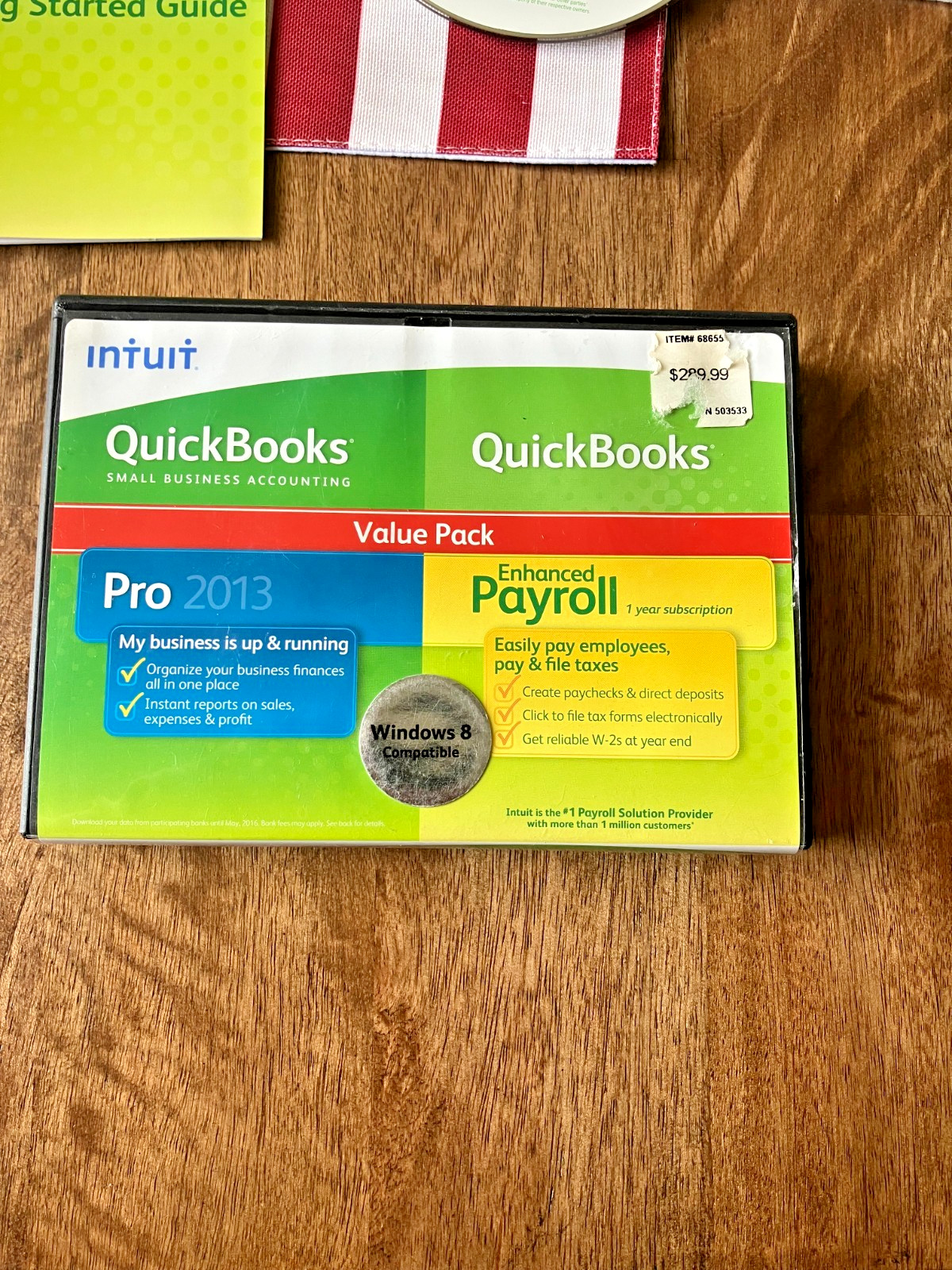 Intuit QuickBooks Pro 2013 Enhanced Payroll Value Pack w/ License Key