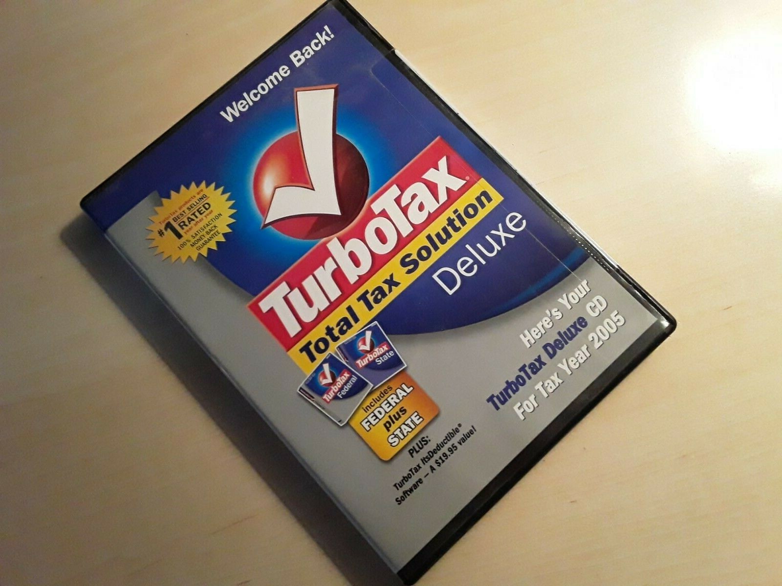 Turbo Tax Deluxe Federal State 2005 … New in the box …