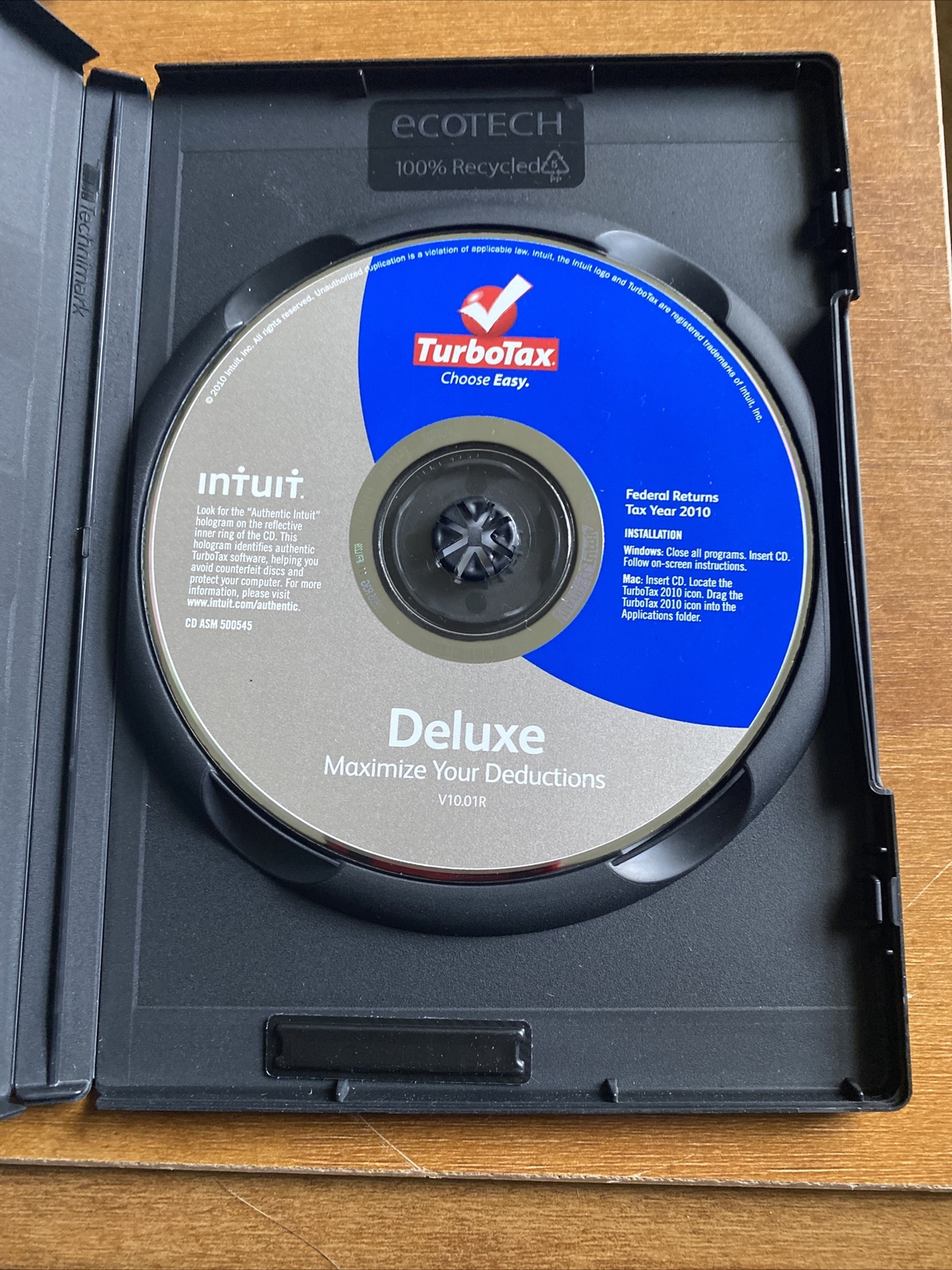 2010 TurboTax Deluxe Windows & Mac CD Federal