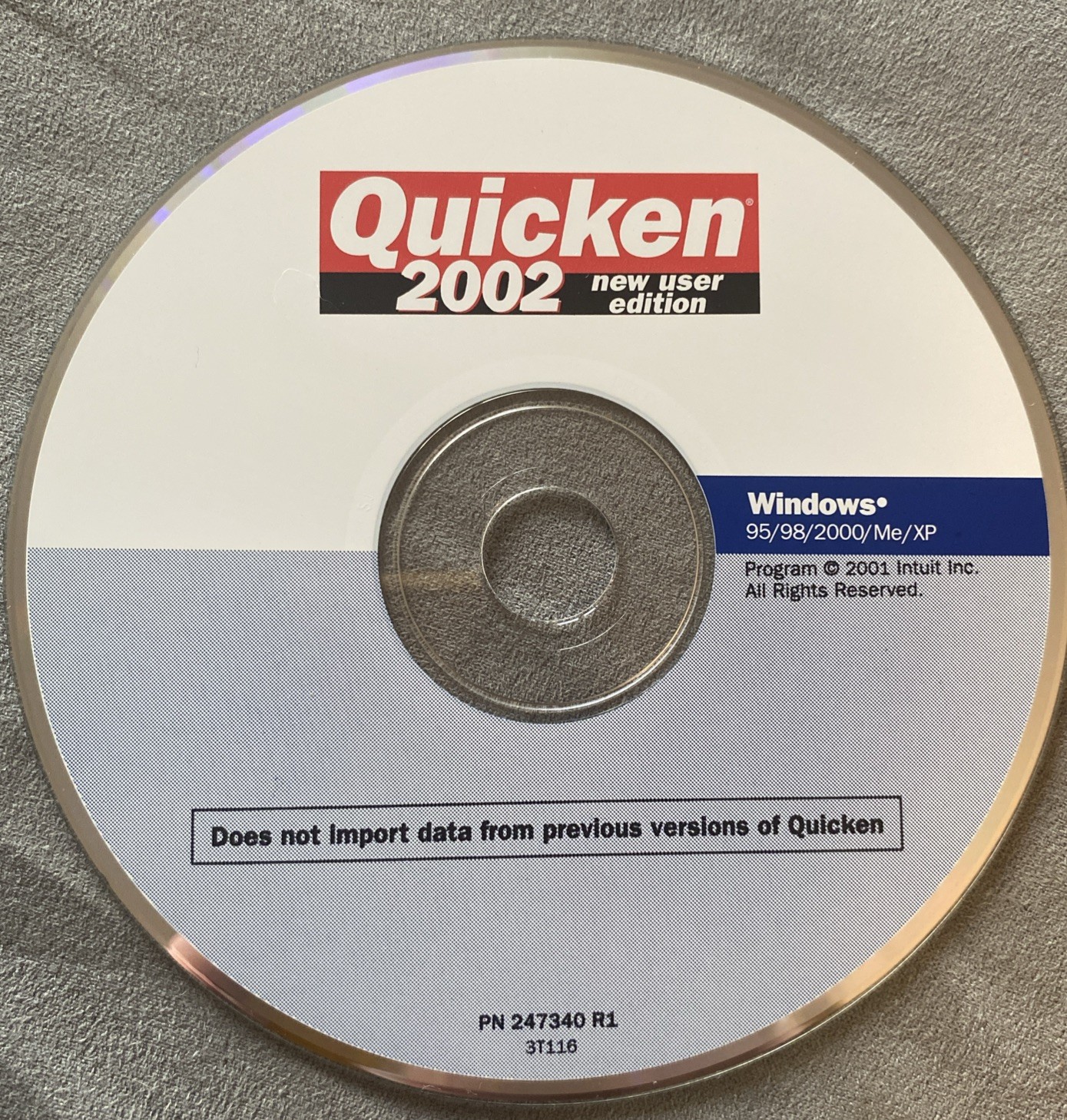 Quicken 2002 New User Edition Software CD