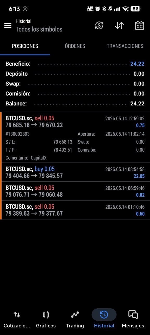 v1.8 CapitalX BTC EA MT5 MQL5 metatrader algo trading robot scalping ftmo