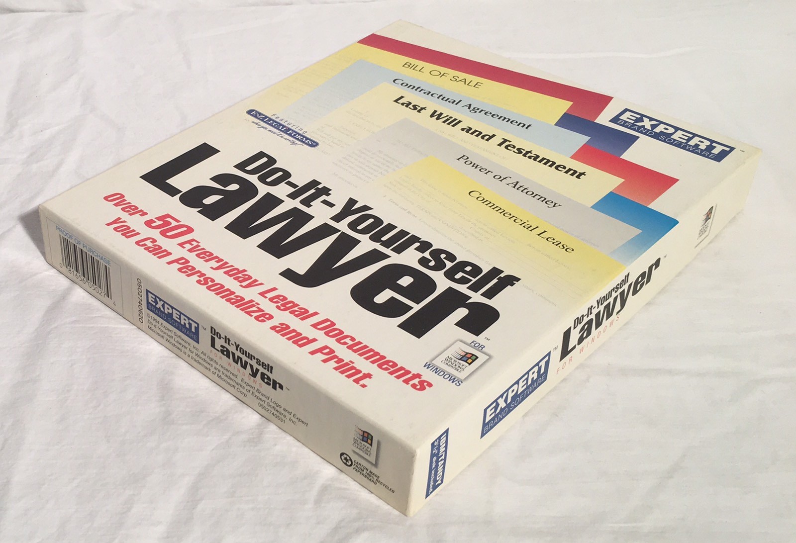 DO-IT-YOURSELF LAWYER 3.5″ Disk Windows 3.1 Expert Software Boxed W/ Manual