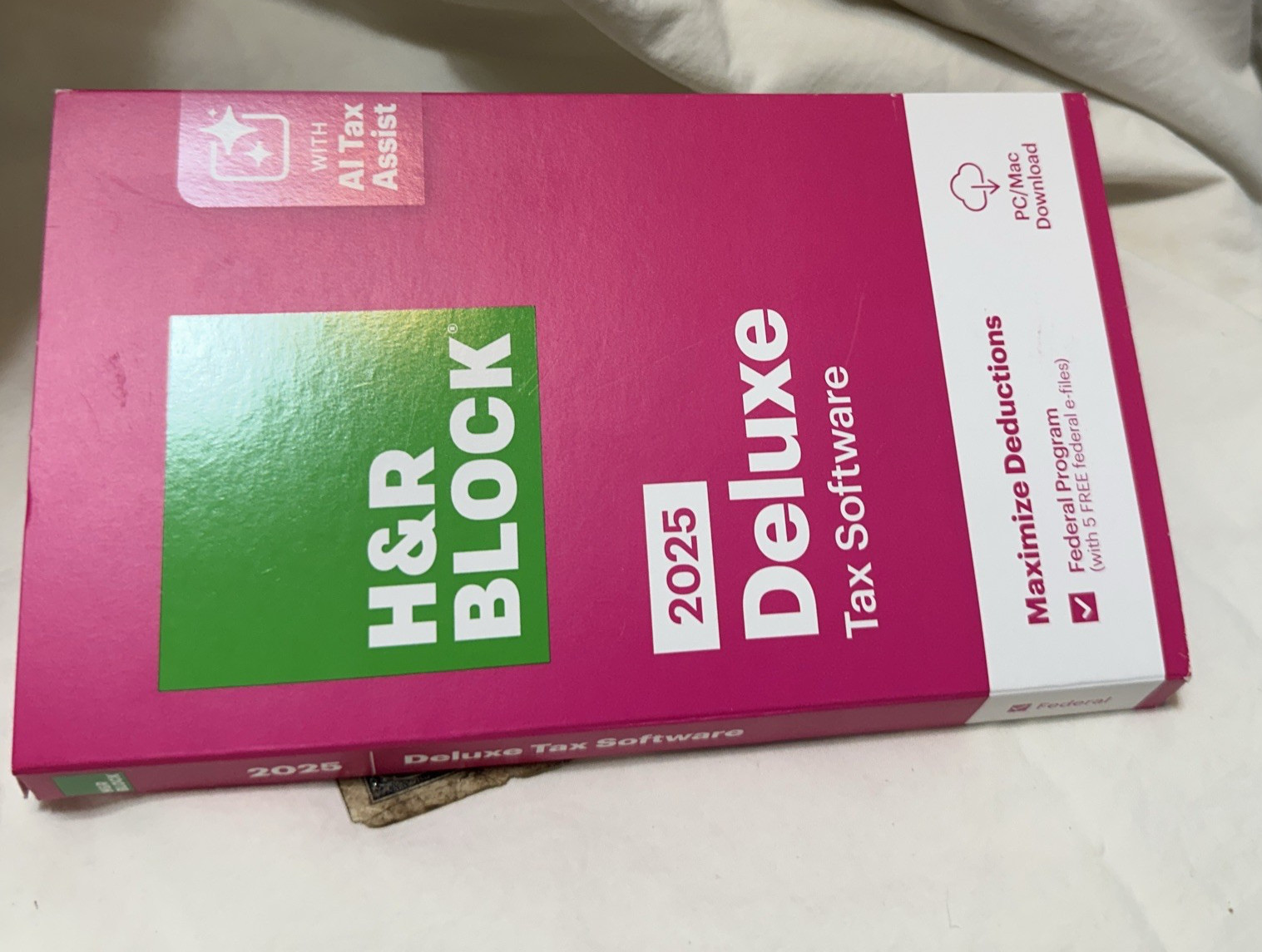 NEW 2025 H&R Block Tax Software Deluxe for Win PC Mac [Key Card] USA Turbotax