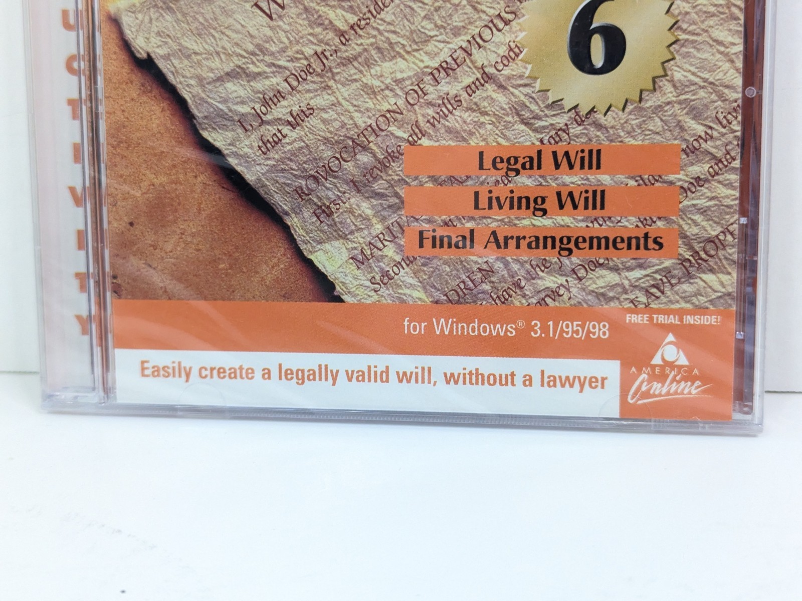 Willmaker 6 CD Legal Will Living Will Final Arrangements Win 3.1/95/98 1998 New