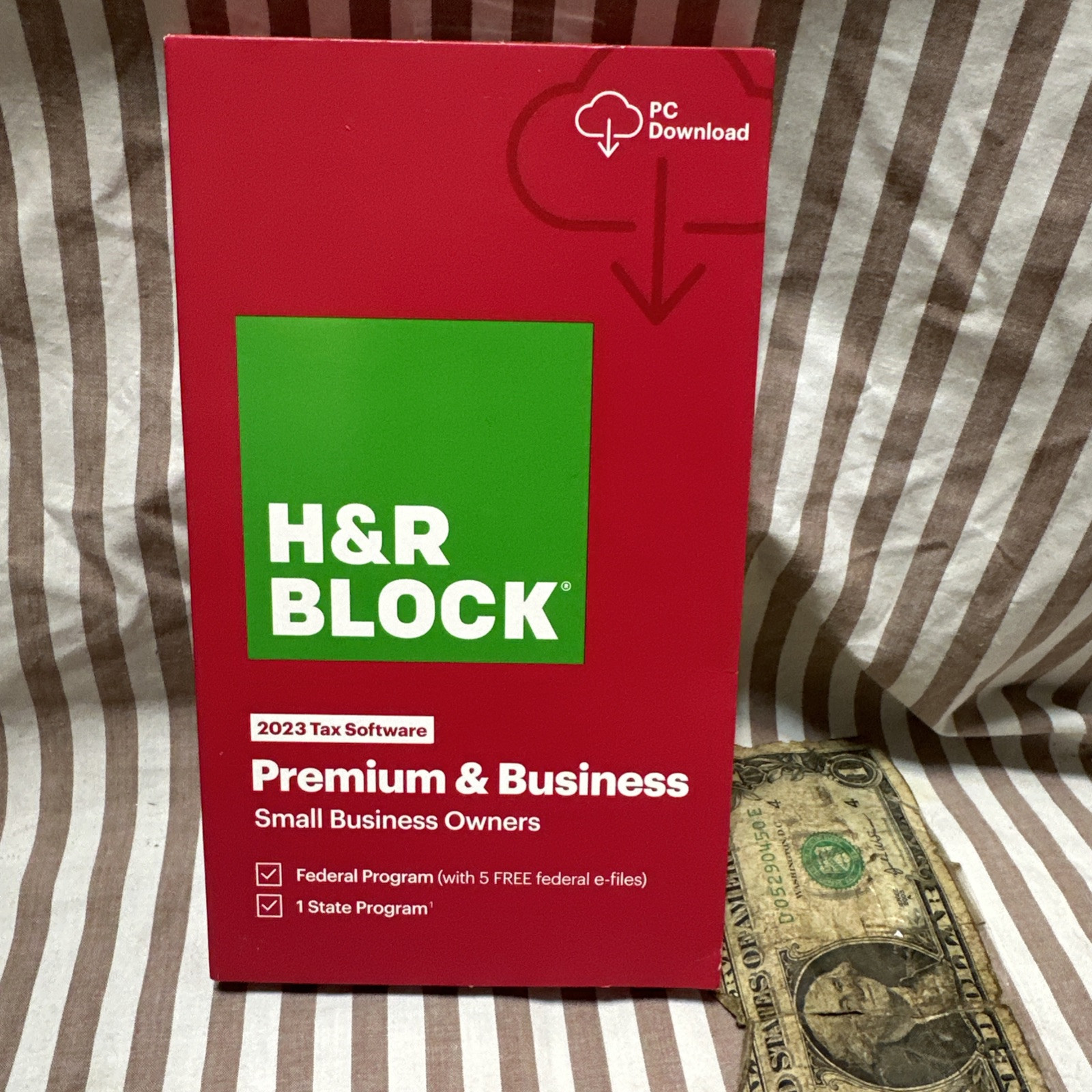 2023 NEW H&R Block Tax Software Premium & Business 2023 PC Only Turbotax HR USA