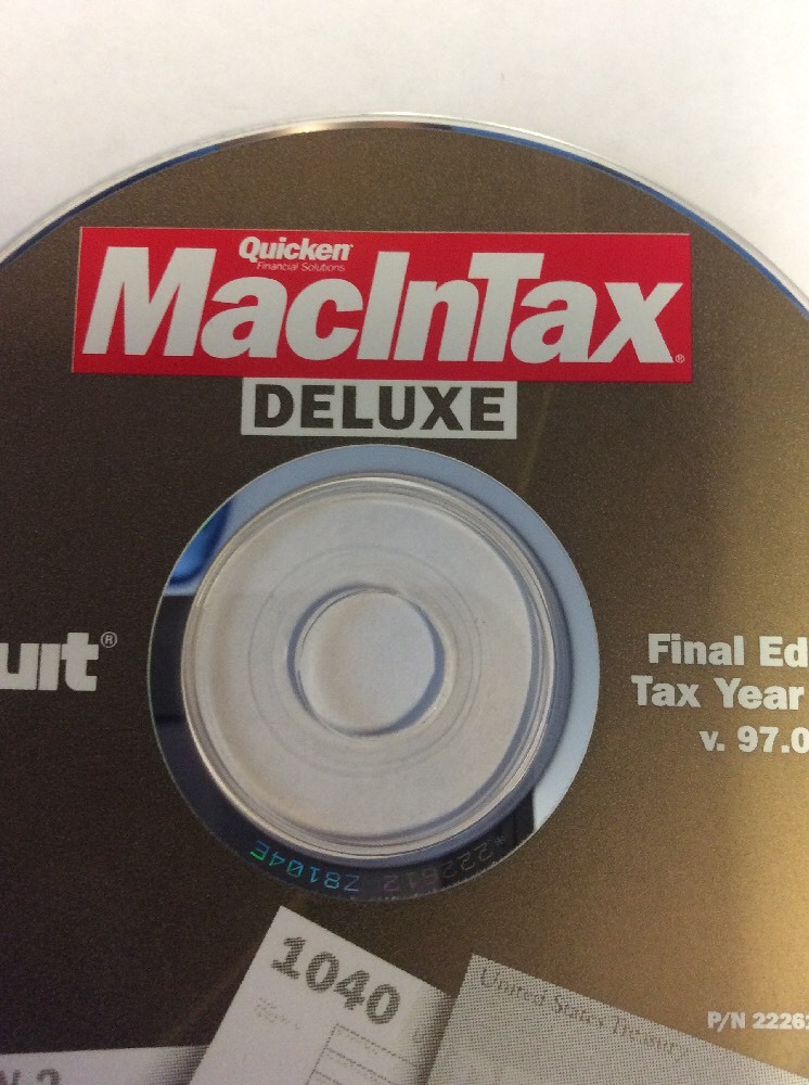 Intuit Quicken MacInTax Deluxe 1997 Final Edition v. 97.00a Mac