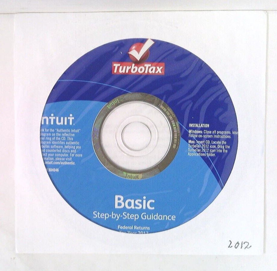 ✅ Intuit~TurboTax~Deluxe and/or Basic~2013~2003~Your Choice