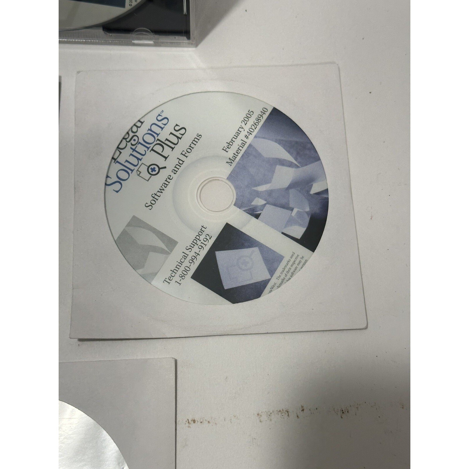 Legal Solutions Plus Software & Forms 2004, 2005, 2006 Lot 4 CD Technical Suppor