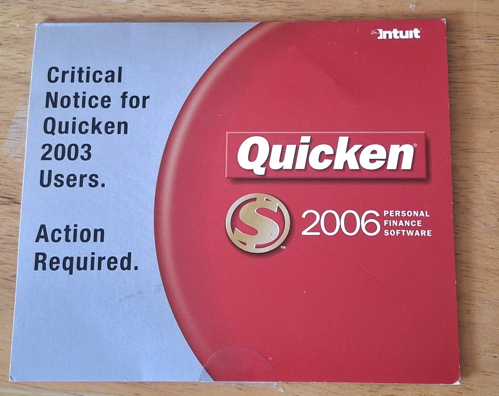 QUICKEN 2006 PERSONAL FINANCE SOFTWARE FOR PC DISC INTUIT