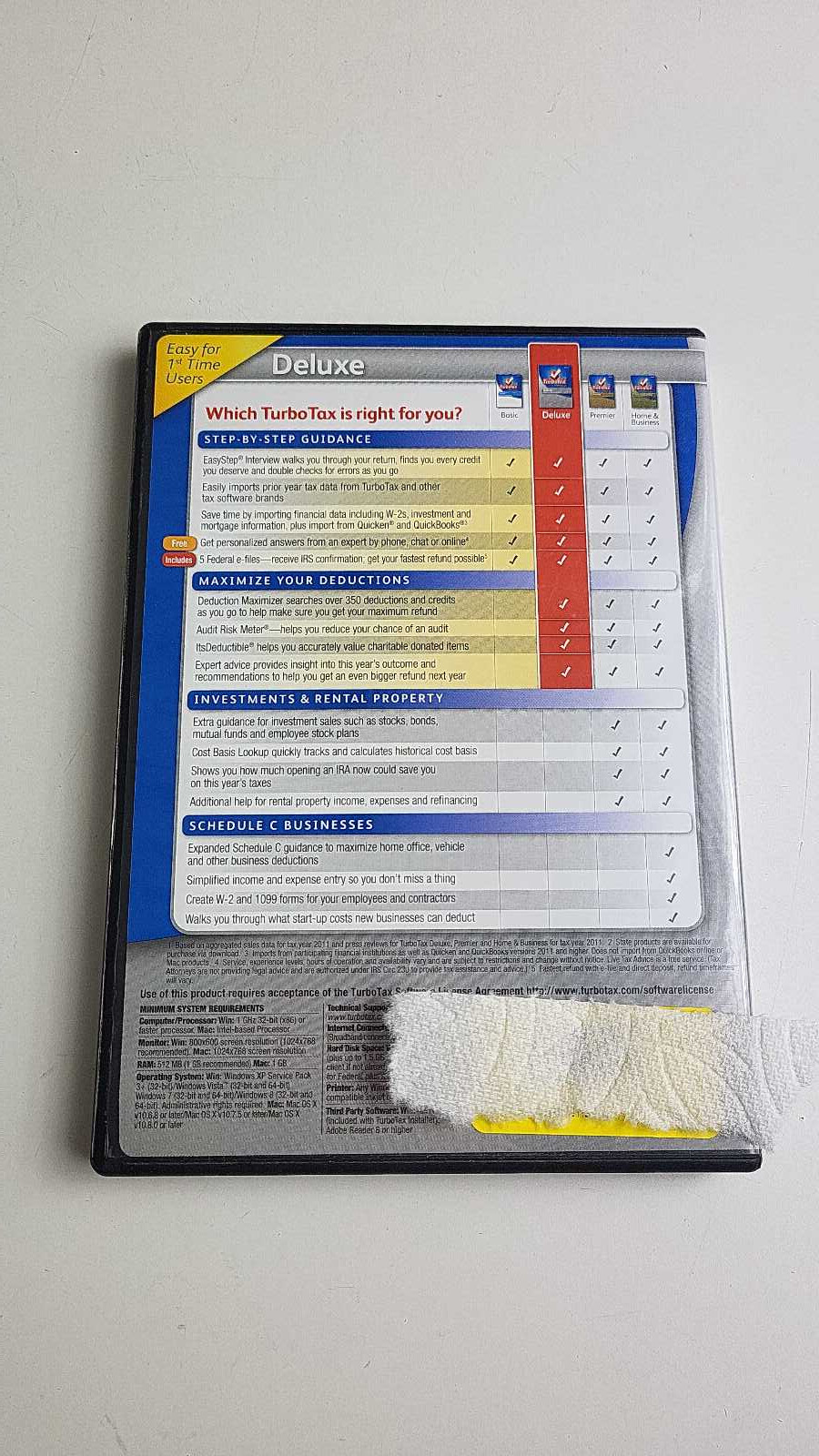 TurboTax Deluxe 2012 – Federal