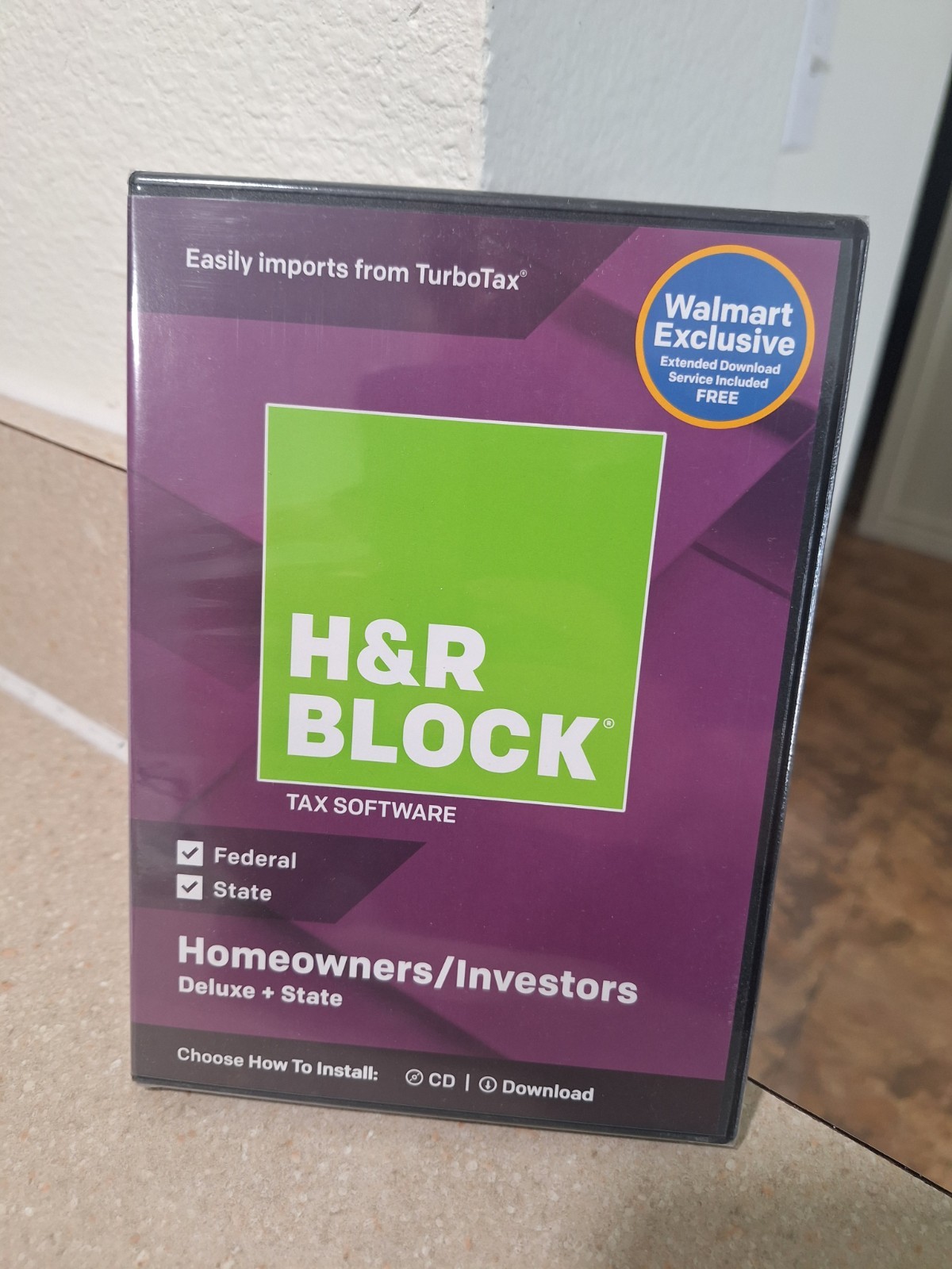 H&R Block Tax Software Deluxe + State 2018 Tax Software