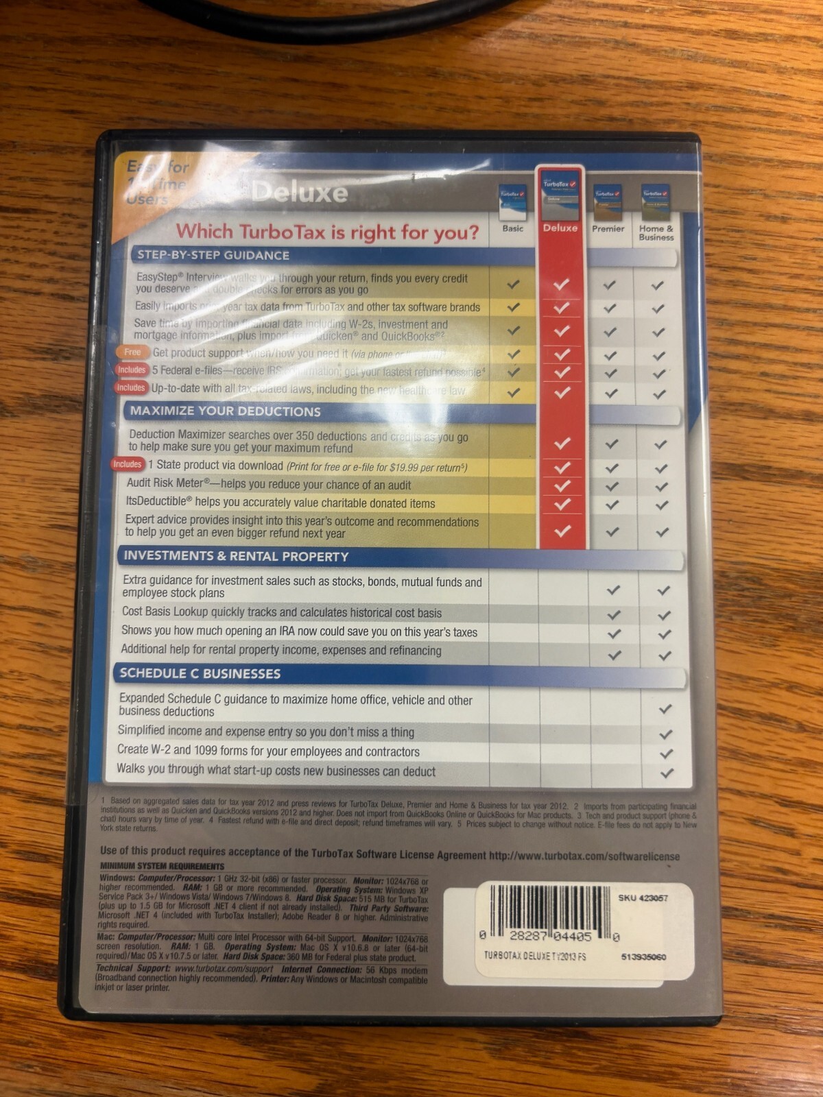 TurboTax Deluxe Federal & State 2013 for Windows/Mac New Sealed