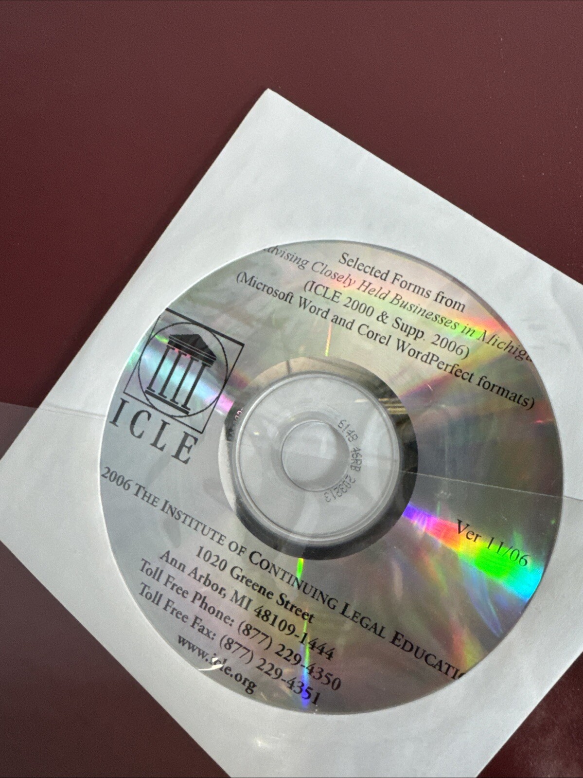 Advising Closely Held Business in Michigan Binder 2006 with Disc