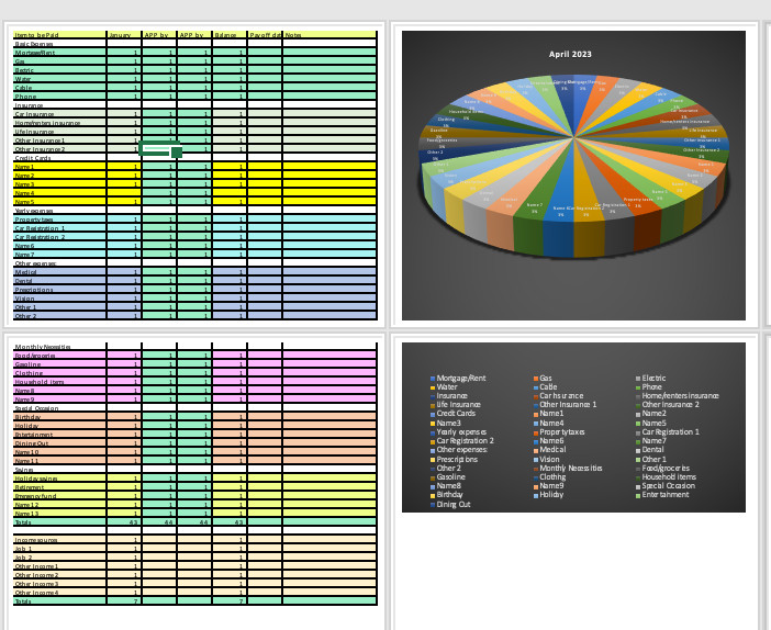 Excel Budget Template | Personal Finance Spreadsheet | 12 Month Budget Tracker
