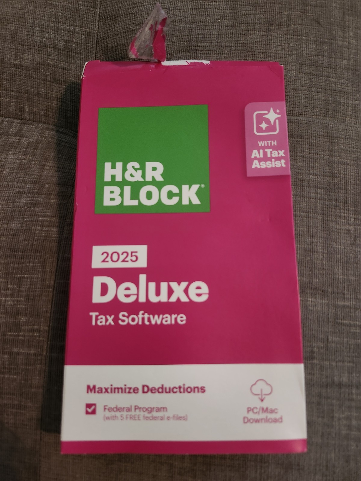 H&R Block 2025 Deluxe Tax Software Maximize Deductions *OPEN BOX*
