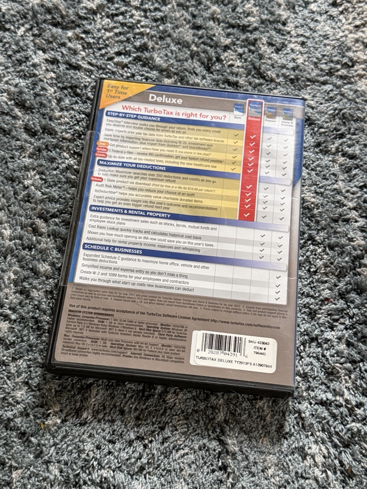 TurboTax Deluxe Federal & State 2013 for Windows/Mac New Sealed