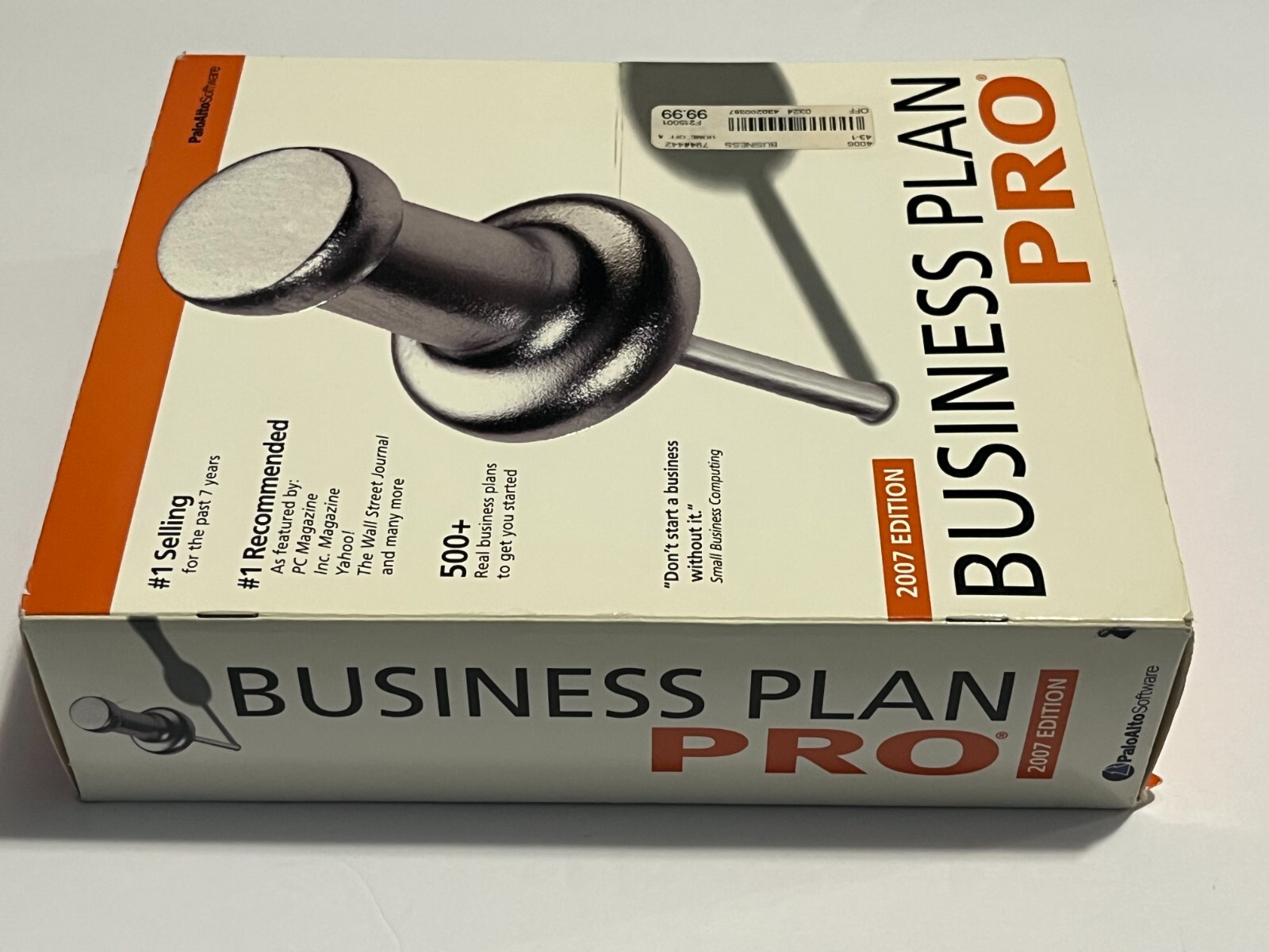 Business Plan Pro 2007 Palo Alto Software PA-279 (FACTORY SEALED)