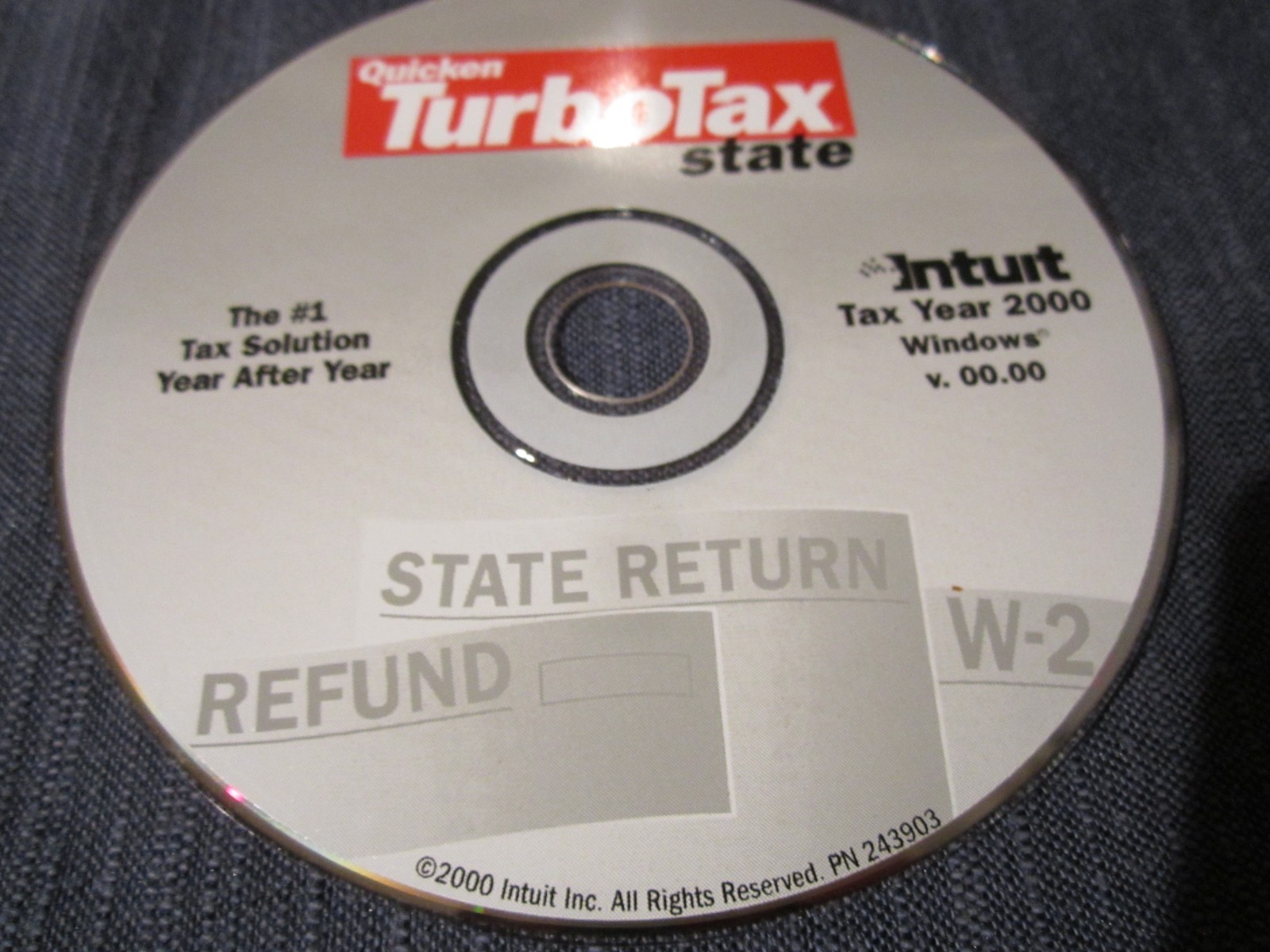 Turbotax 2000 Deluxe Federal State Tax Software Windows ONLY