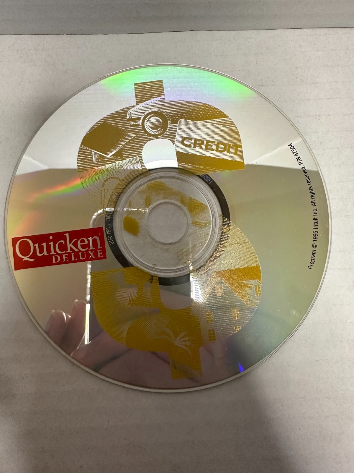Vintage Quicken Deluxe Version 5 CD-ROM for IBM Windows 95 and 3.1 1996 VTG