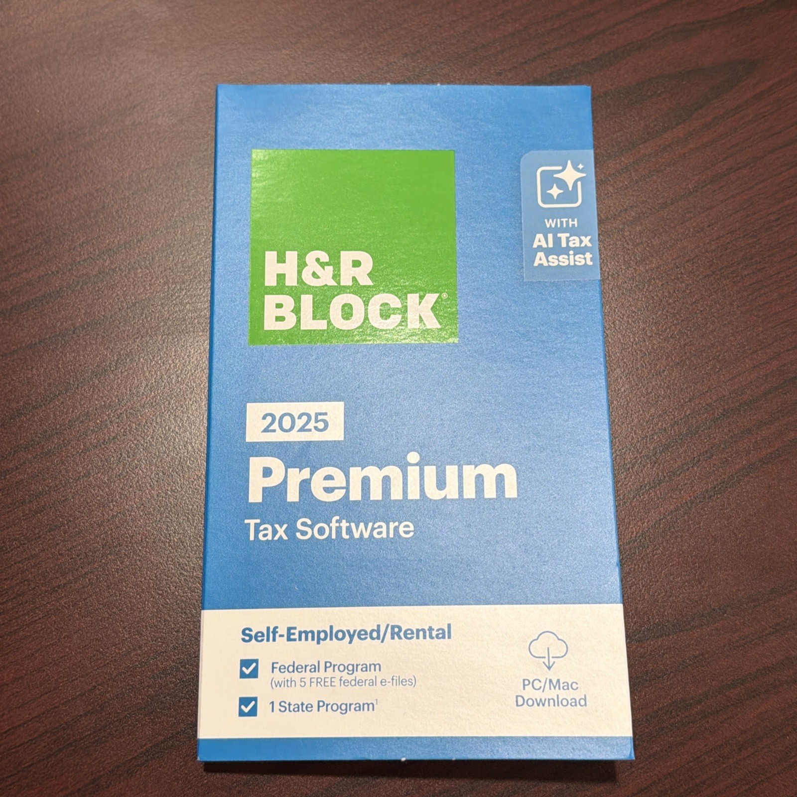 NEW 2025 H&R Block Tax Software Premium for Apple/Mac [Key Card]