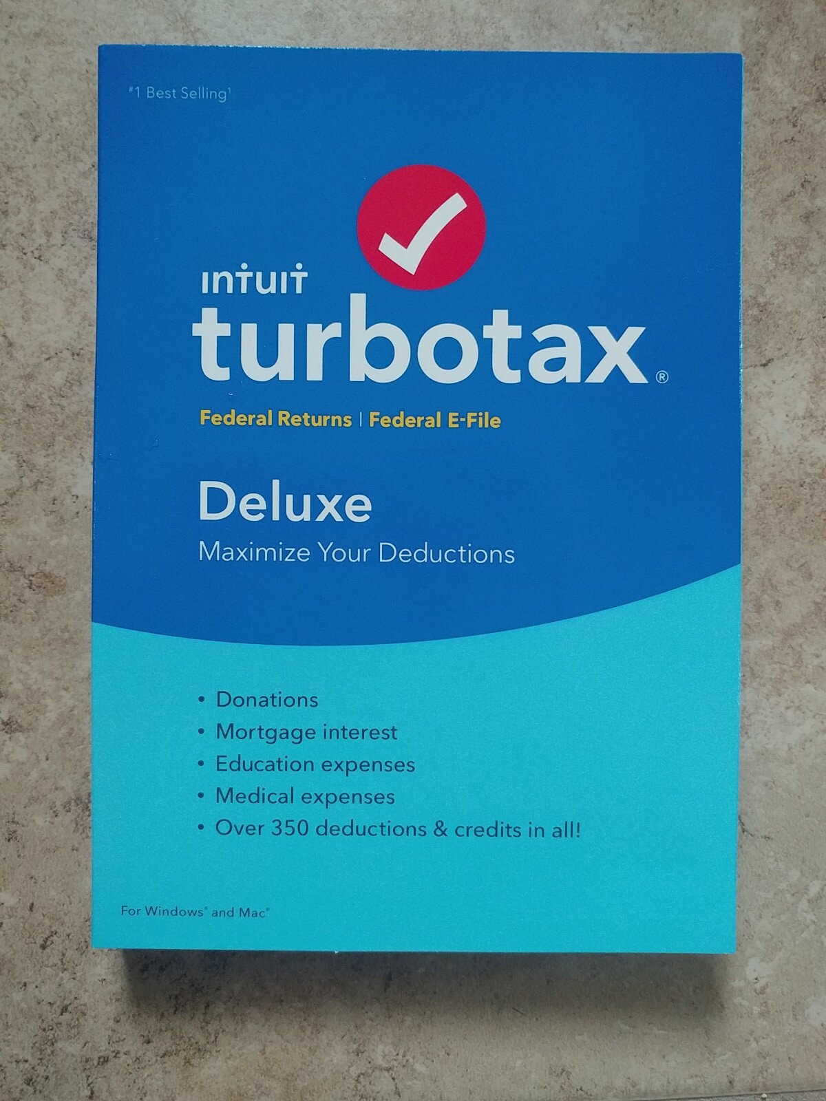 2018 intuit Turbotax Deluxe Federal Returns ONLY E-File