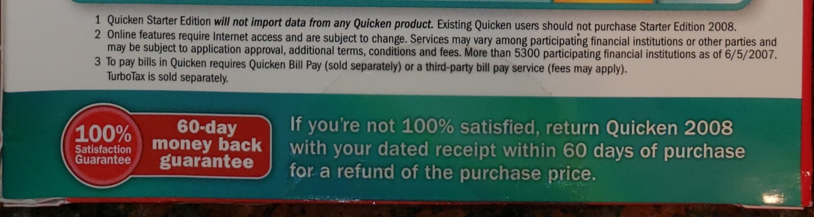 Quicken (Personal Finances) 2008 Starter Edition by Intuit CD-ROM Windows NOS