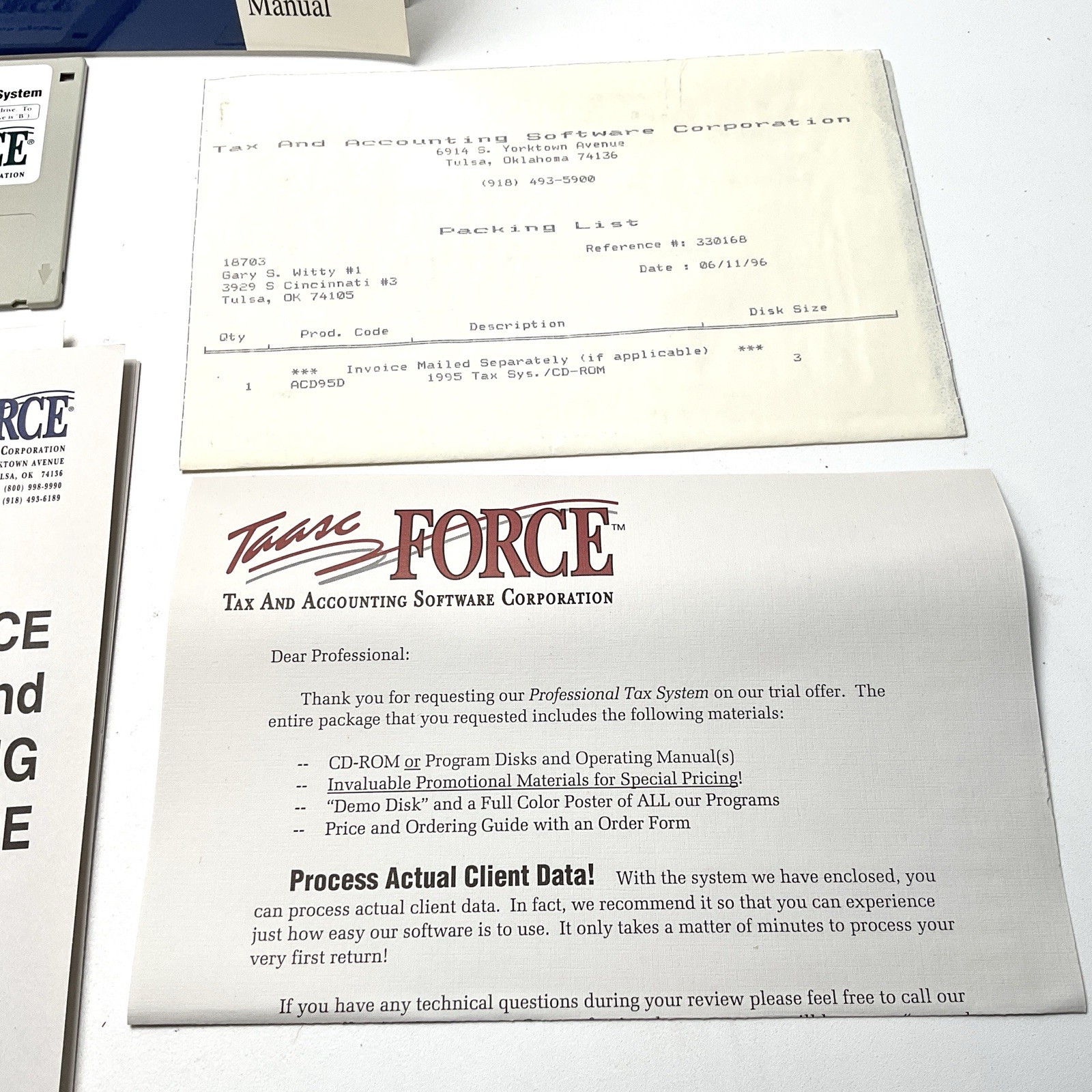 TForce Tax & Accounting Software Corp. Professional Tax System – Open Box