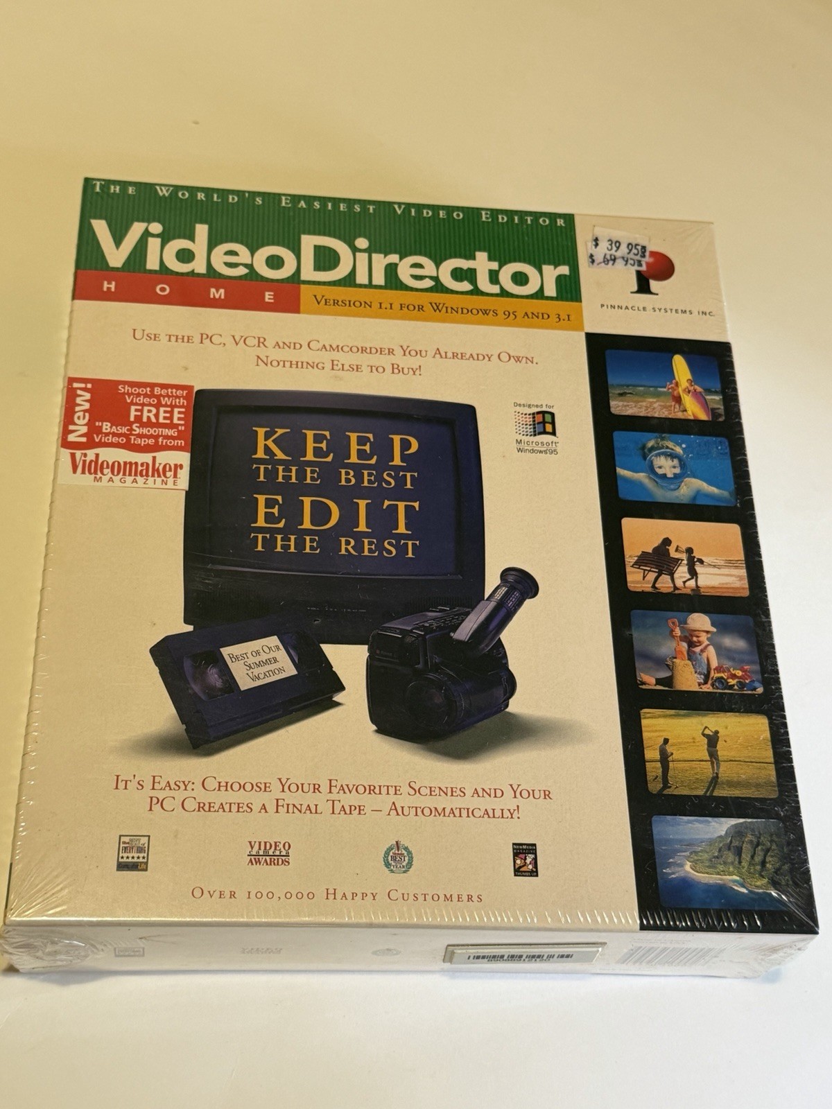 Pinnacle VideoDirector Home 1.1 Windows 95/3.1 Vintage Software NEW SEALED