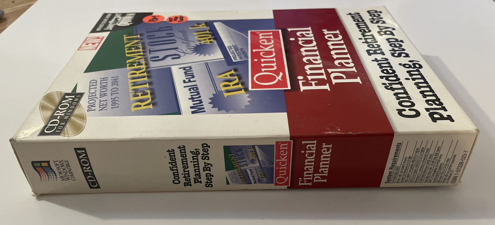 Intuit Quicken Financial Planner CD-ROM BIG BOX Windows Jane Bryant Quinn 1995