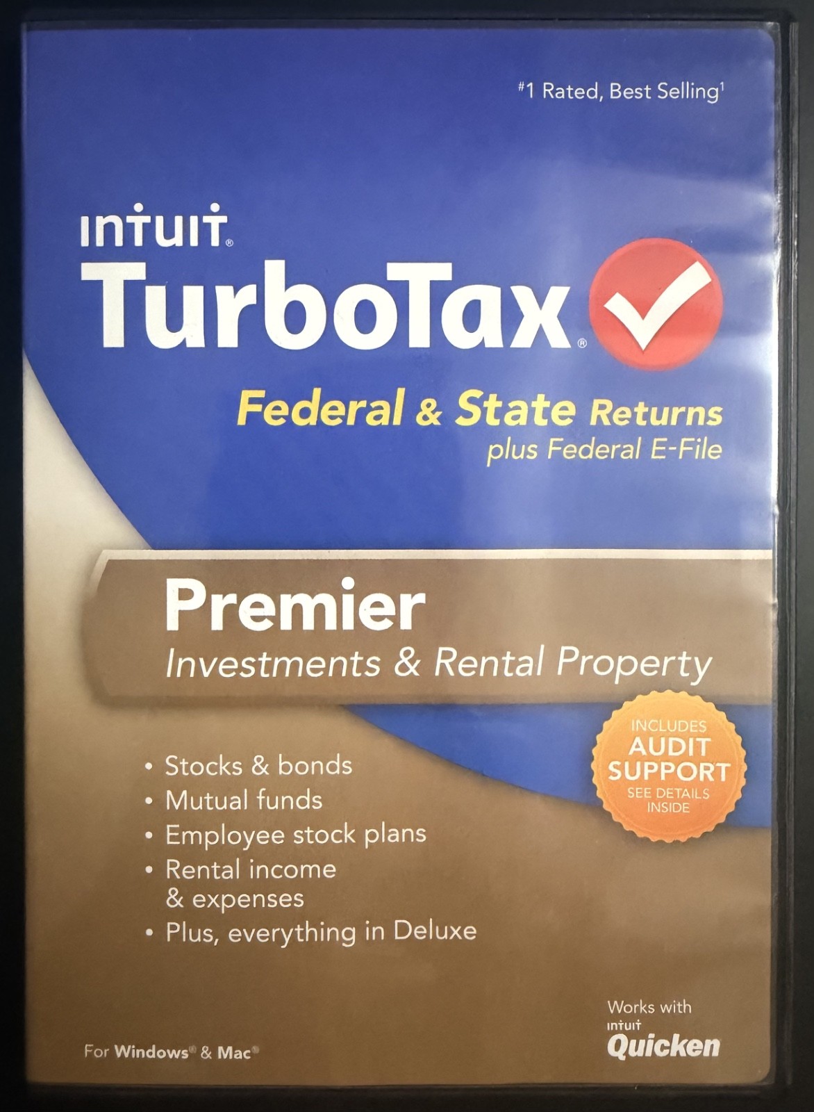 USED TurboTax Premier Federal + State 2013 CD for Windows and Mac