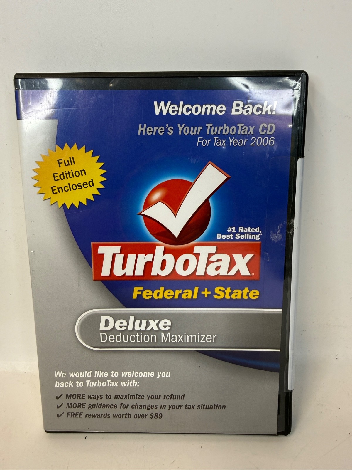 Turbotax 2006 Deluxe Federal plus state 2006 Turbo tax For Window’s and Mac NEW
