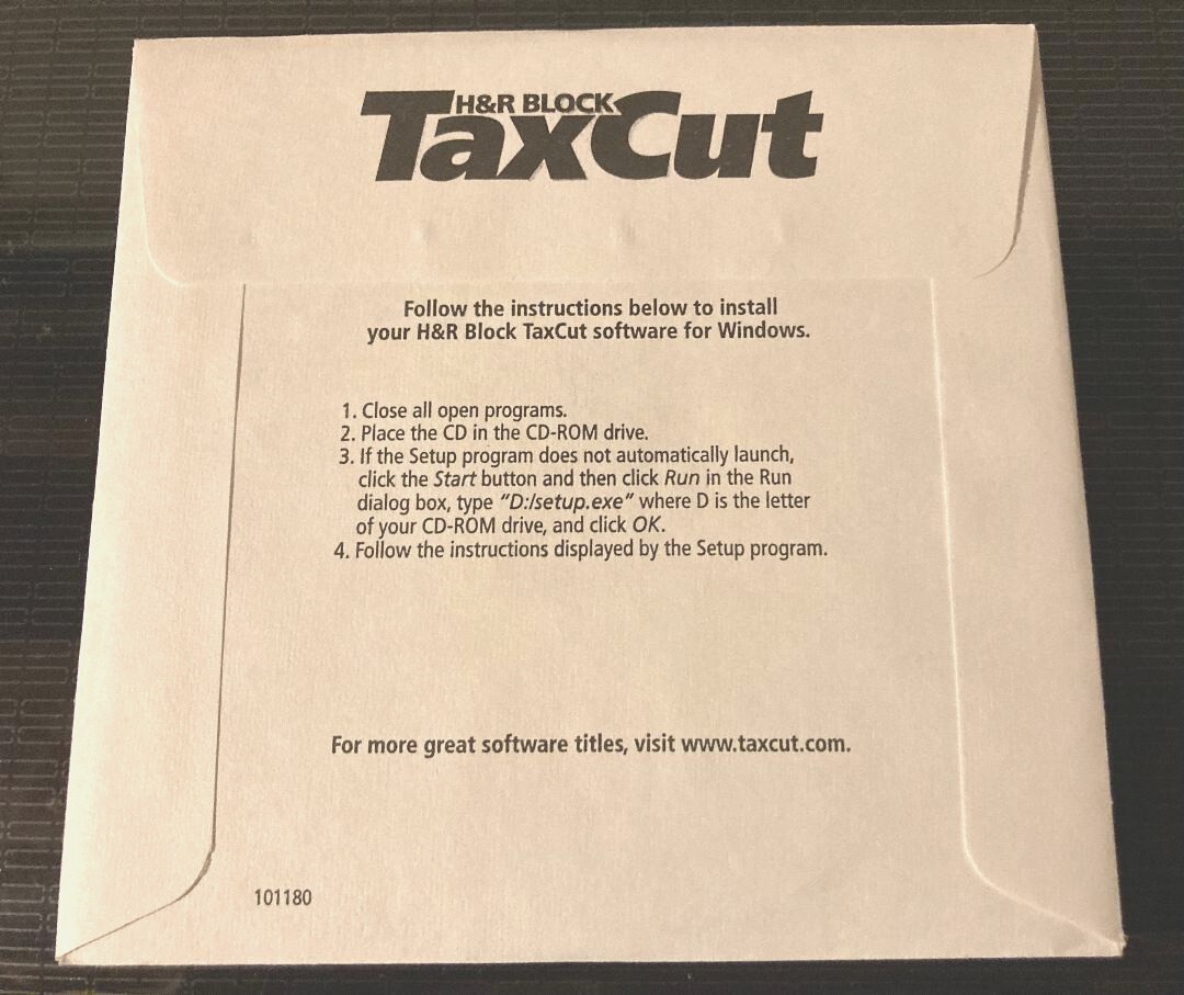 2004 TaxCut DELUXE Federal turbo H&R Tax Cut New sealed CD
