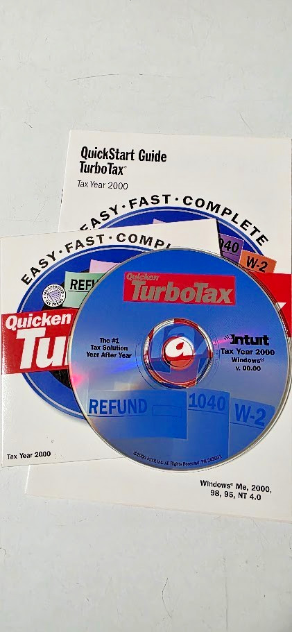 Lot Vintage Quicken TurboTax 1995-2010 (except 1997) Software Programs-15 total