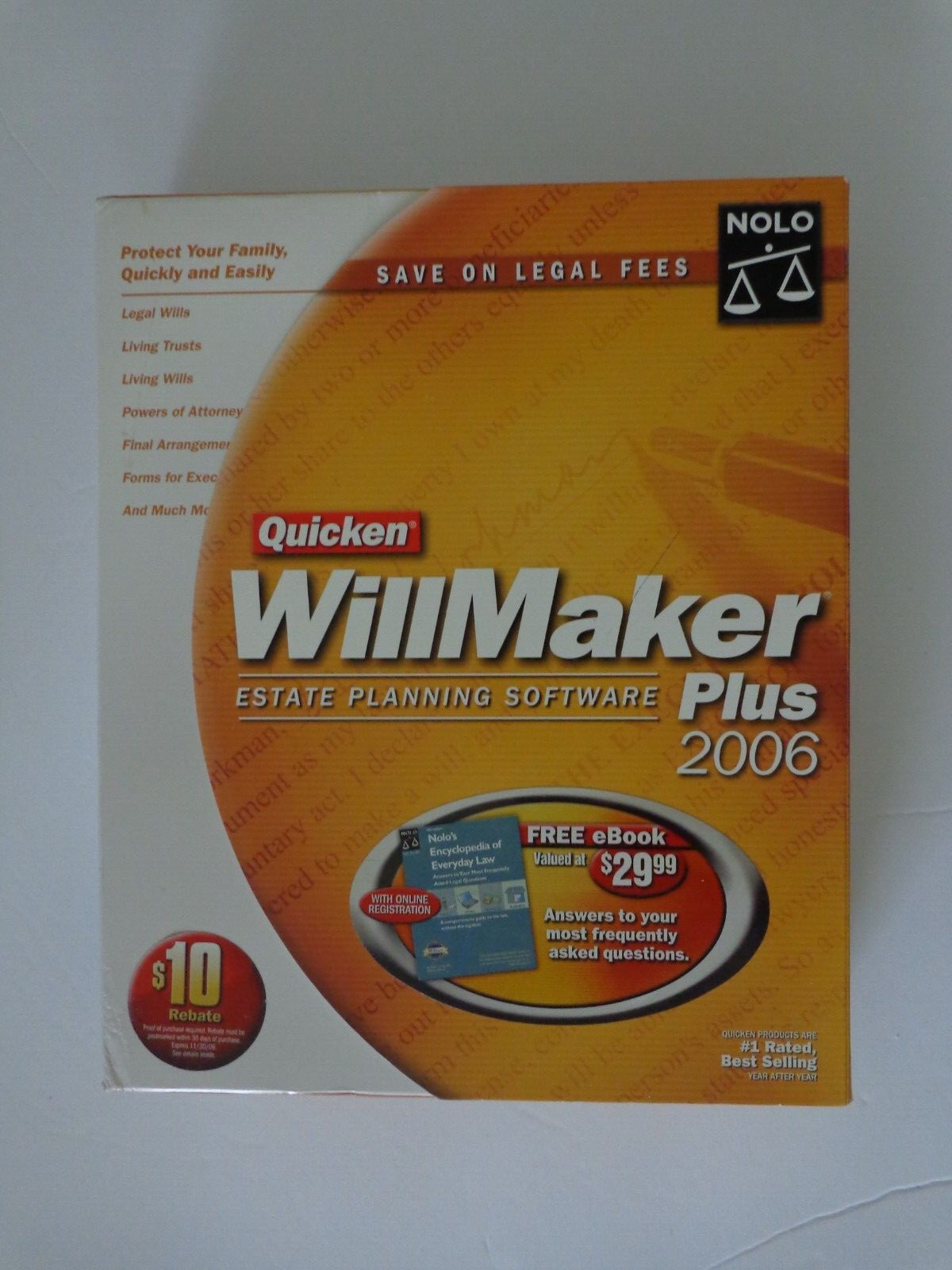 Quicken WillMaker Plus 2006 Estate Planning Software For Windows 98/Me/2000/XP