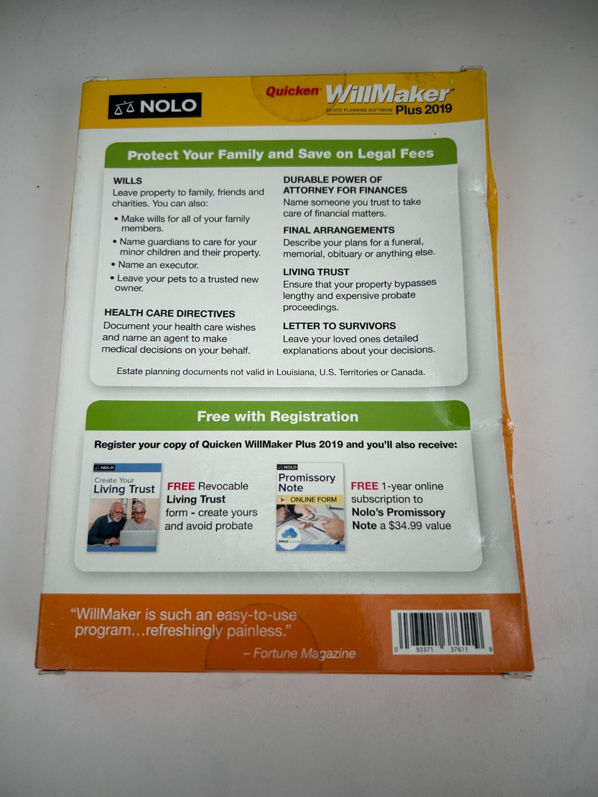Nolo Quicken WillMaker Plus 2019 with Living Trust Software for Mac & Windows