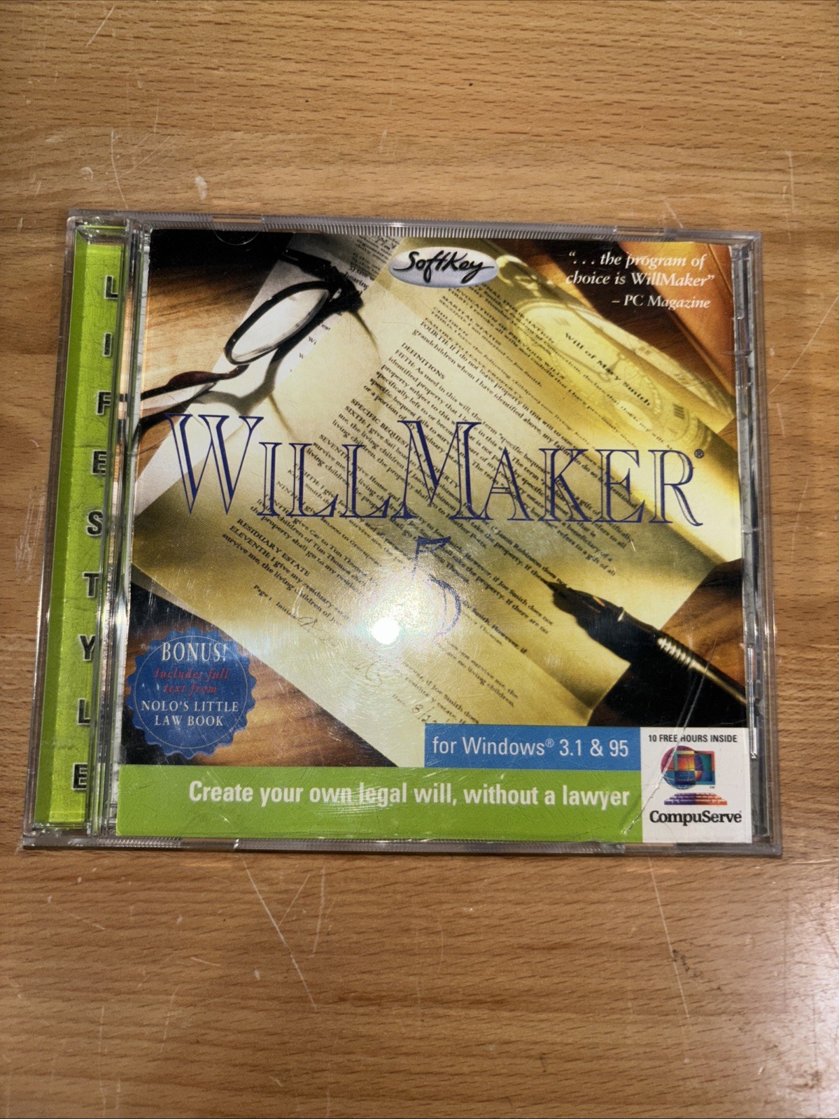 WillMaker 5 Software Windows 3.1 & Windows 95 BRAND NEW FACTORY SEALED CD 1997