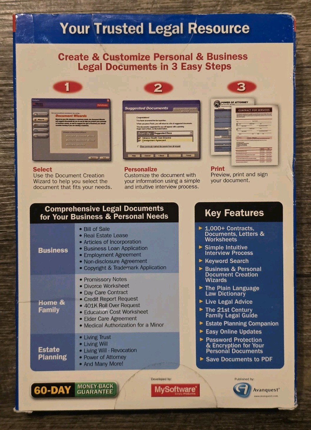 MyAttorney Home & Business (PC) New Sealed….Free Shipping!