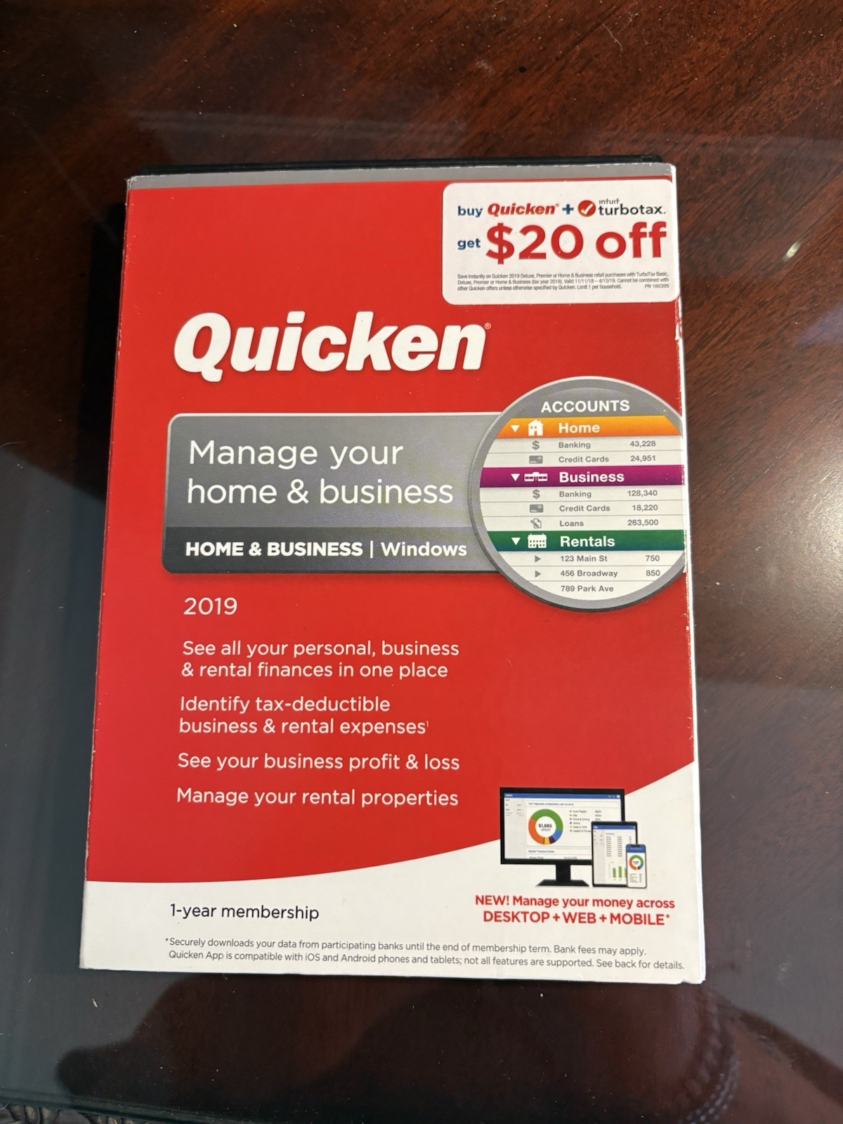 Quicken Home And Business 2019 (Windows PC) Read Description, Fast Free Ship EUC