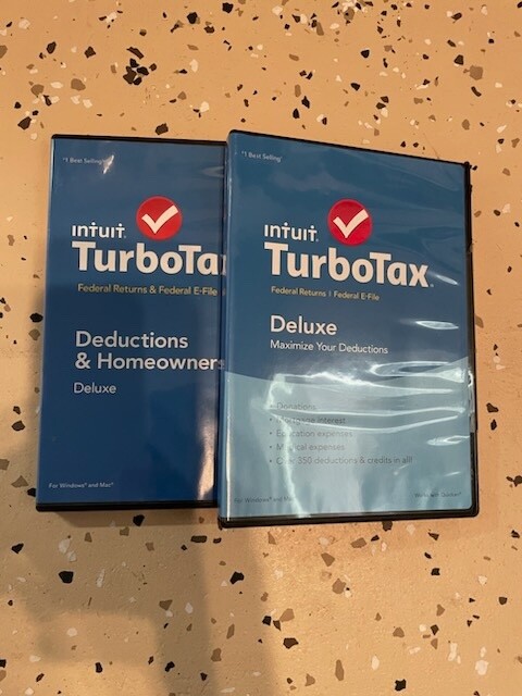 Turbo Tax Deluxe- Lot of 2014 and 2015