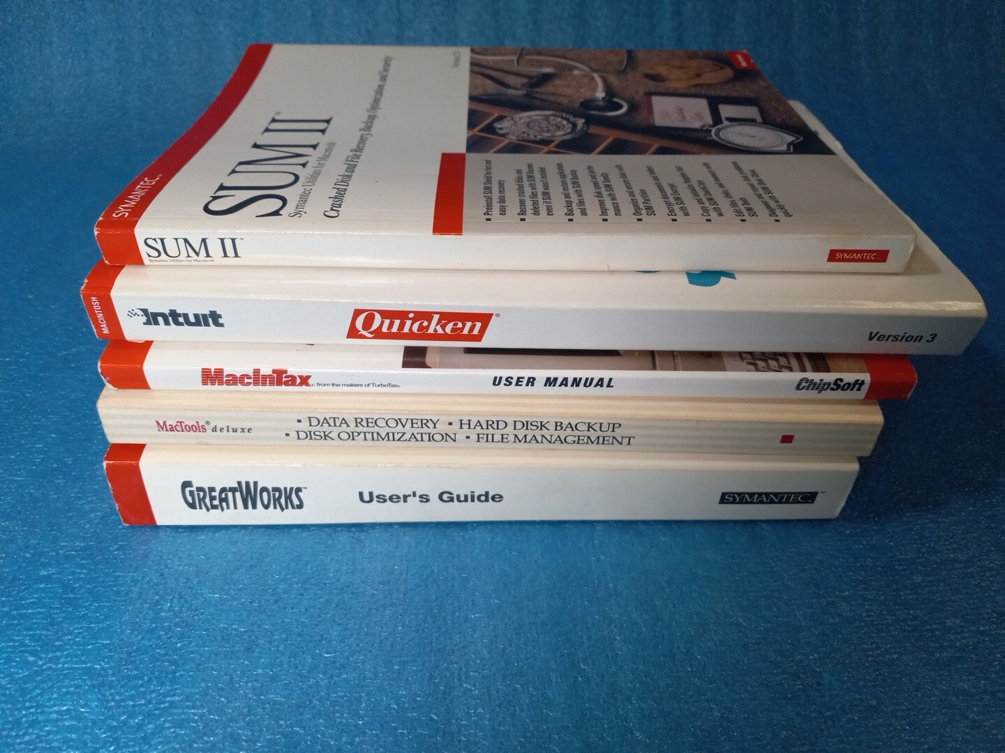 Symantec Macintosh Business Bundle MacInTax Quicken GreatWorks System 7 Apple