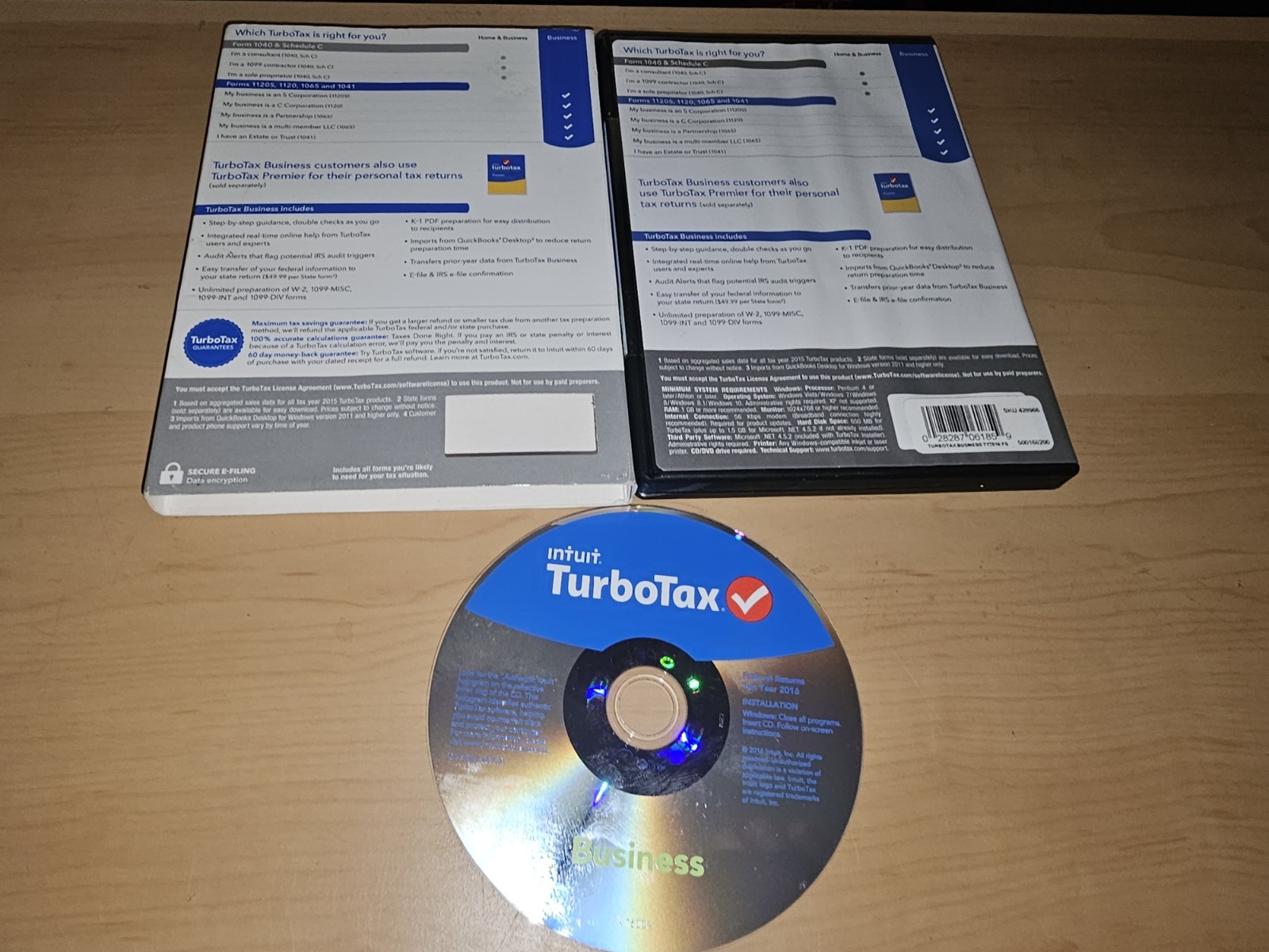 Turbotax BUSINESS 2016 CORPORATIONS Trusts ESTATES For Windows PC Turbo Tax