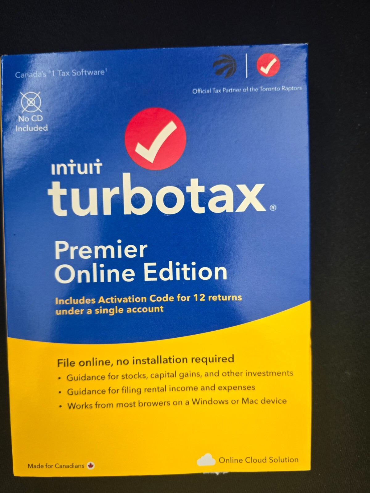 TurboTax Standard Deluxe Premier Business CD/Download Online 2021 Canadaian Tax