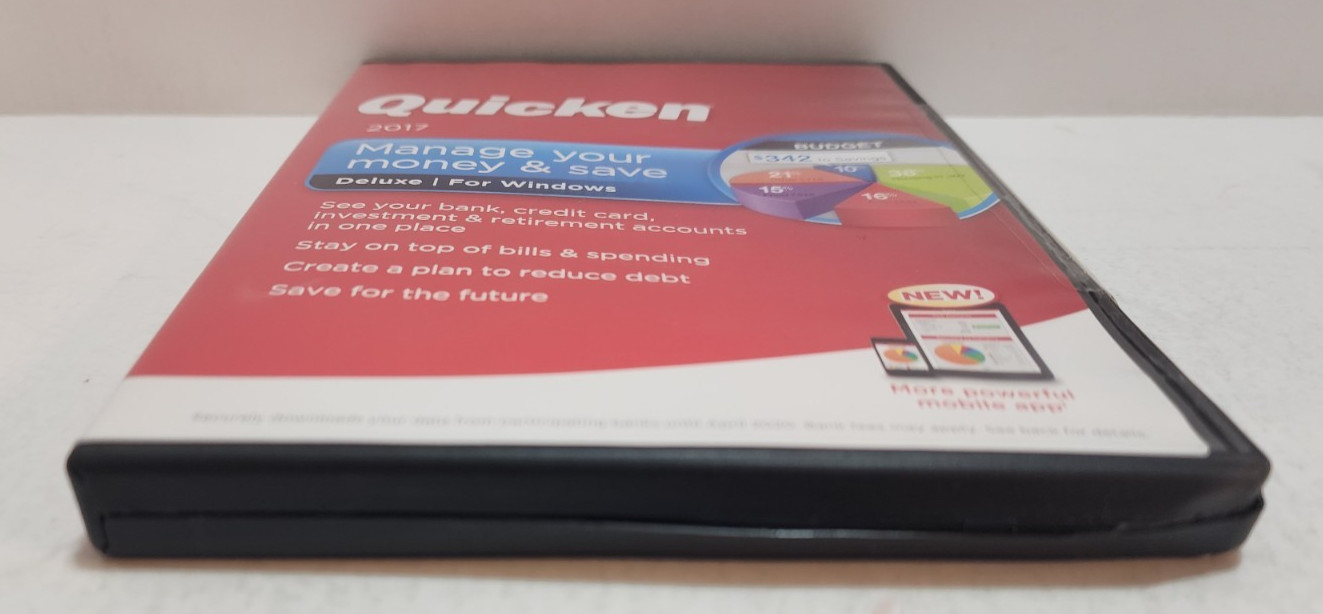 Intuit Quicken 2017 Deluxe For Windows Brand New Sealed READ BEFORE PURCHASING!!