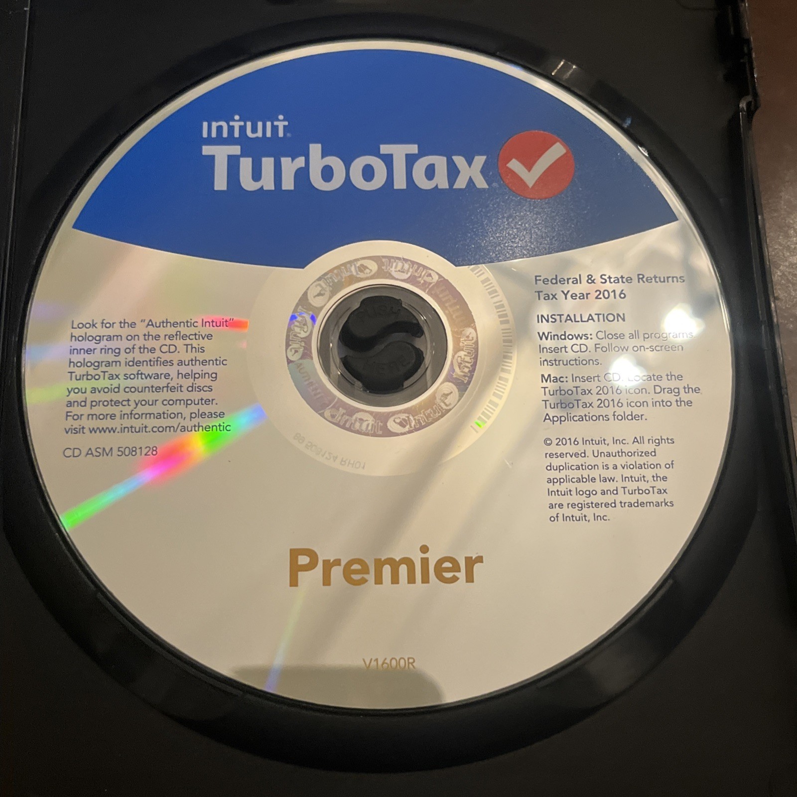Turbo Tax Premier 2016 Investments Rental Prop Used Once More Info in Notes