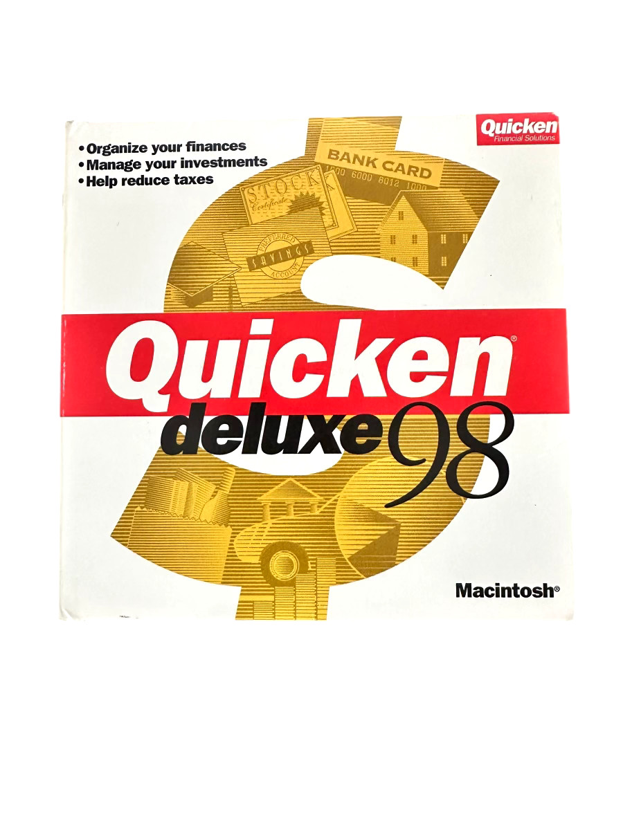 Quicken Deluxe ’98 for MAC Vintage Software